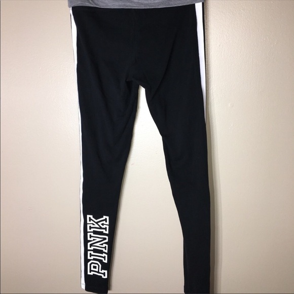 PINK Victoria’s Secret leggings size XS black and white yoga leggings pants​​​ - Picture 3 of 5
